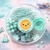 104 PCS Stationery Clips Set (Mint)