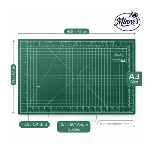 A3 Self-Healing Cutting Mat â€“ 42 Ã— 30 cm (Green)