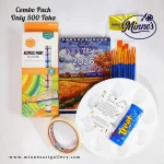 Acrylic Painting Combo Pack with Calendar Pad – 500 Tk