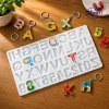 Alphabet & Number Silicone Resin Mold â€“ 14Ã—7.5 Inch