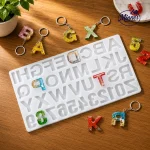 Alphabet & Number Silicone Resin Mold â€“ 14Ã—7.5 Inch