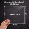 Clear Acrylic Glass Panel â€“ 10x10 Inch