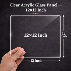 Clear Acrylic Glass Panel â€“ 12x12 Inch