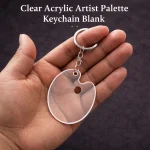 Clear Acrylic Palette Keychain – Blank