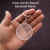 Clear Acrylic Round Keychain â€“ Blank