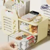 Cute Bear Desktop Organizer with 2 Drawers (Cream)