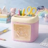 Cute Bear Mini Drawer Desk Organizer (Pink)