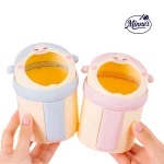Cute Cartoon Desktop Trash Bin with Lid (Mini Desk Dustbin)