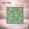 Deco Paper Cartoon Floral Green Design â€“ M42