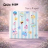Deco Paper Cute Animals Dessert Design â€“ M49