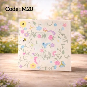 Deco Paper Pastel Floral Butterfly Design â€“ M20