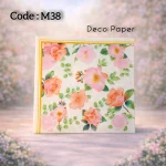 Deco Paper Purple Rose Floral Design – M39