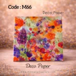 Deco Paper Soft Abstract Floral Design â€“ Code M66