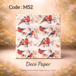 Deco Paper Soft Birds Design â€“ Code M52