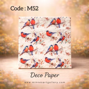 Deco Paper Soft Birds Design â€“ Code M52