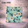 Deco Paper Soft Blue Floral Design â€“ Code M50