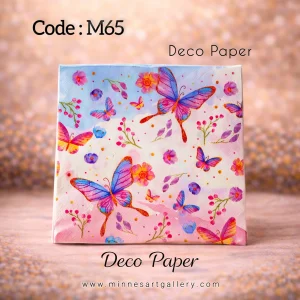 Deco Paper Soft Colorful Butterfly Design â€“ Code M65