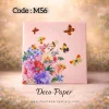 Deco Paper Soft Floral Butterfly Design â€“ Code M56