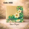 Deco Paper Soft Floral Yellow Design â€“ Code M55