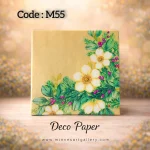 Deco Paper Soft Floral Yellow Design – Code M55