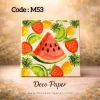 Deco Paper Soft Fruits Design â€“ Code M53