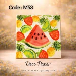 Deco Paper Soft Fruits Design â€“ Code M53
