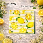 Deco Paper Soft Lemon Fruit Design – Code M92