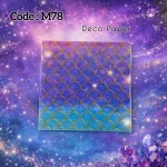 Deco Paper Soft Mermaid Scale Gradient Design – M78