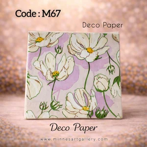 Deco Paper Soft Minimal Floral Design â€“ Code M67