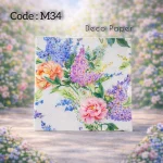 Deco Paper Soft Mixed Floral Bouquet Design â€“ M34