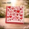 Deco Paper Soft Red Heart Design â€“ M29
