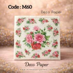 Deco Paper Soft Rose Bouquet Design â€“ Code M60