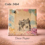 Deco Paper Soft Vintage Architecture Design â€“ Code M64