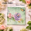 Deco Paper Soft Vintage Rose Butterfly Design â€“ M83