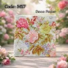 Deco Paper Vintage Rose Butterfly Design â€“ M17