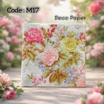 Deco Paper Vintage Rose Butterfly Design – M17