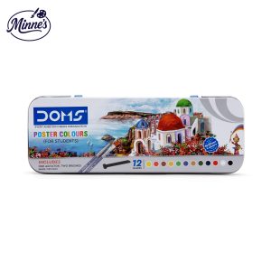 DOMS Poster Colours â€“ For Students (12 Shades, Tin Box)