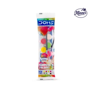 DOMS Tempera Colours â€“ 12 Shades Set (3ml Each)