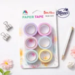 Forever Decorative Paper Tape Set â€“ 6pcs (5m Ã— 15mm)