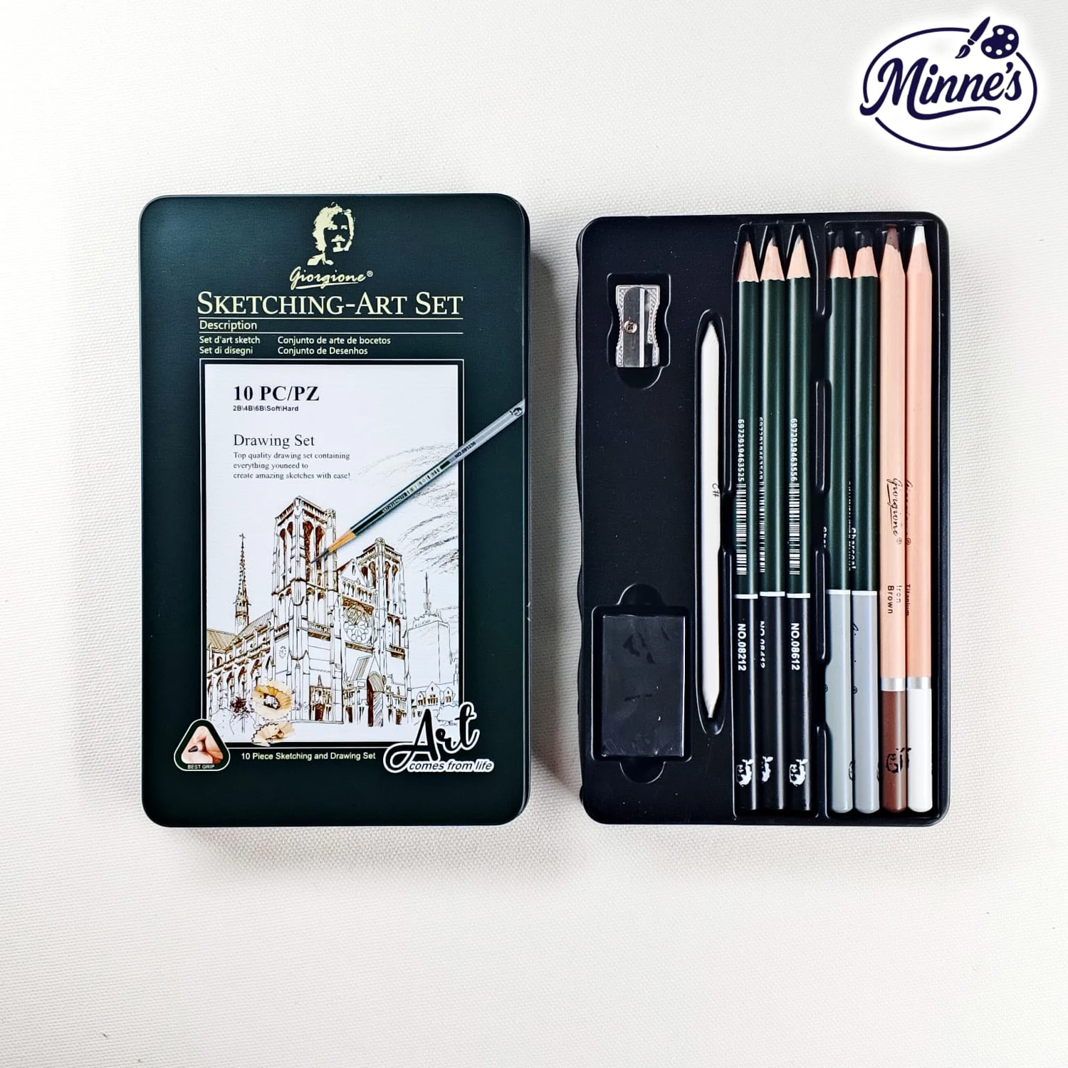 Giorgione Sketching Art Pencil Set (19 Pieces)
