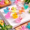 Glow In The Dark Mini Duck Charms â€“ Multicolor (Assorted Pack)