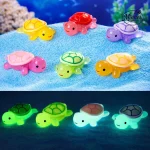 Glow In The Dark Mini Turtle Charms â€“ Multicolor (Assorted Pack)