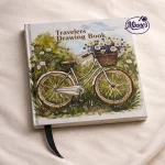 Hearts Travelers Drawing Book – Minimal Bicycle Flower