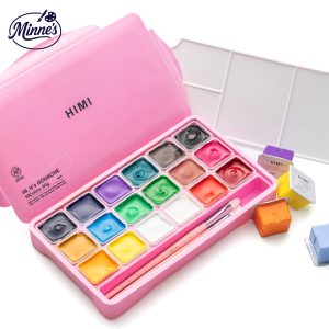 HIMI Metallic Gouache Paint Set â€“ Jelly Cup 18 Colors (30g Each)