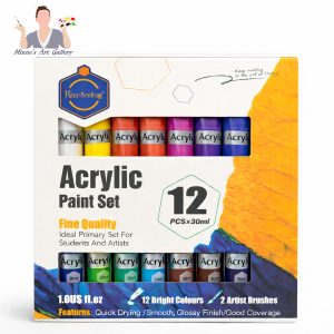 Keep Smiling Acrylic Colour Set â€“ 12 Pcs (100 ml)