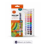 Keep Smiling Acrylic Paint Set – 12 Colors (6ml Tubes) Front View