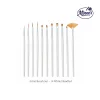 Keep Smiling Artist Brushes Value Pack â€“ 10 Pieces (Detail & Liner Brushes)