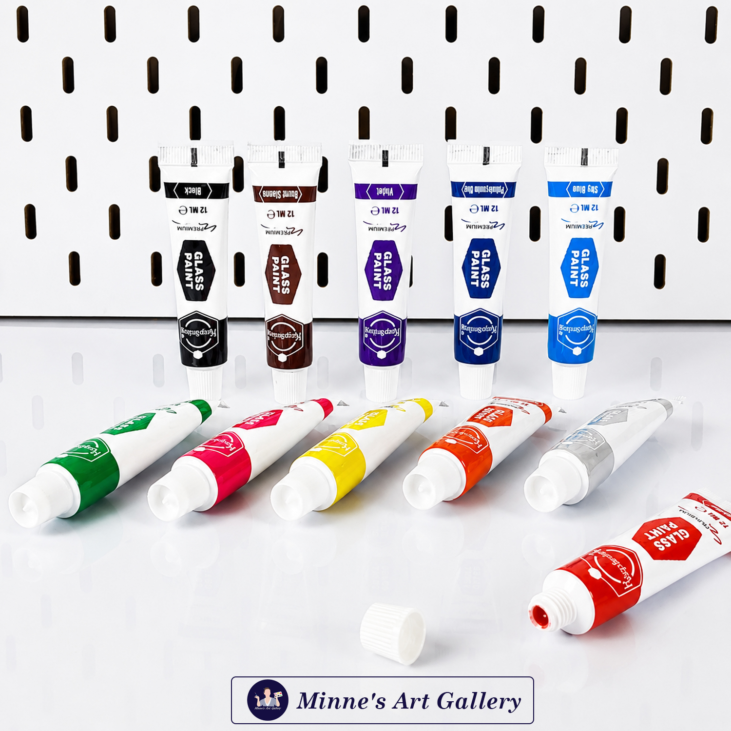 keep-smiling-glass-paint-set-12-colors-12ml-creative-white Keep Smiling Glass Paint Set – 12 Colors (12ml Tubes) Back View