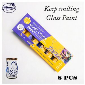 Keep Smiling Glass Paint Set â€“ 8 Colours (25ml)
