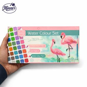 Keep Smiling Water Colour Set â€“ 54 Pieces (With Watercolour Pad & Art Tools)